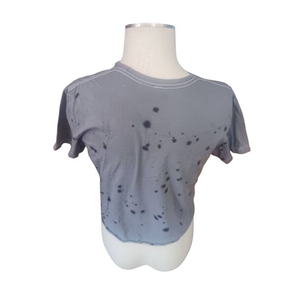 AC/DC official merchandise Medium black grey cropped tee - Picture 2 of 3